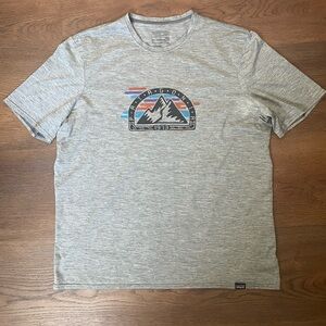 Patagonia Gray Mountain Graphic Tee - Capilene Baselayer
